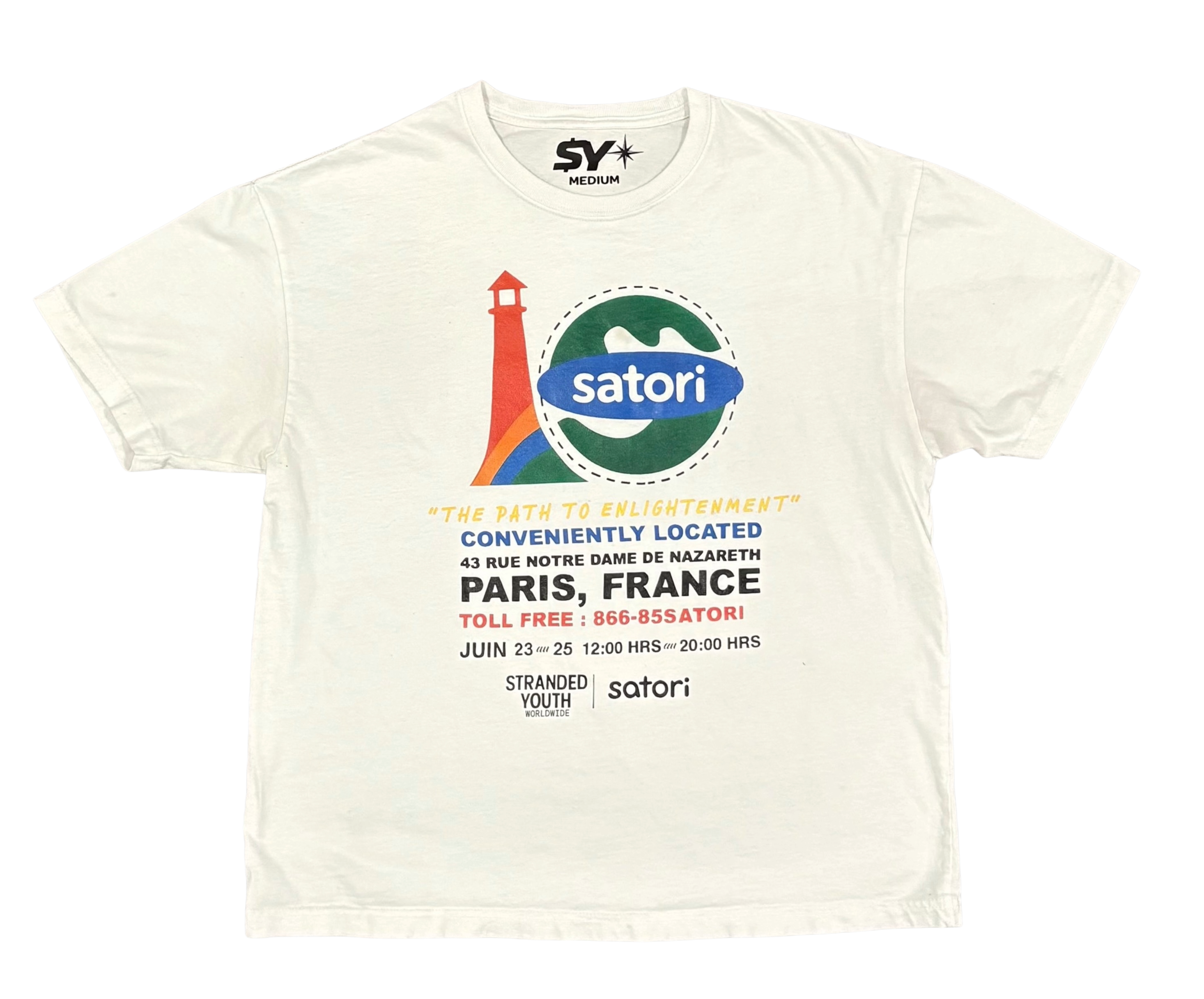 Satori “Path to Enlightenment” Paris Tee – Vintage White