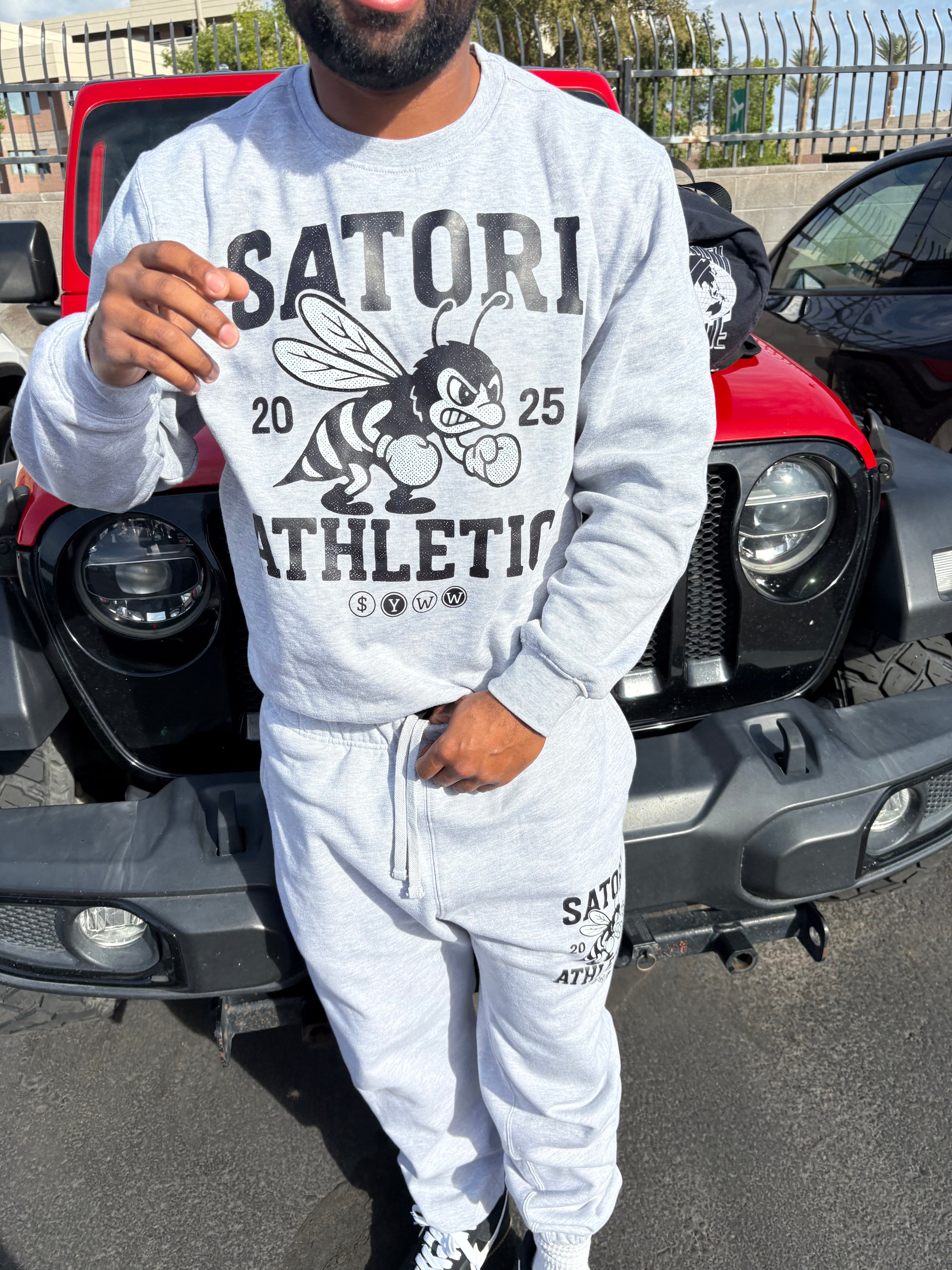 Satori Athletic Crewneck – Grey Heather