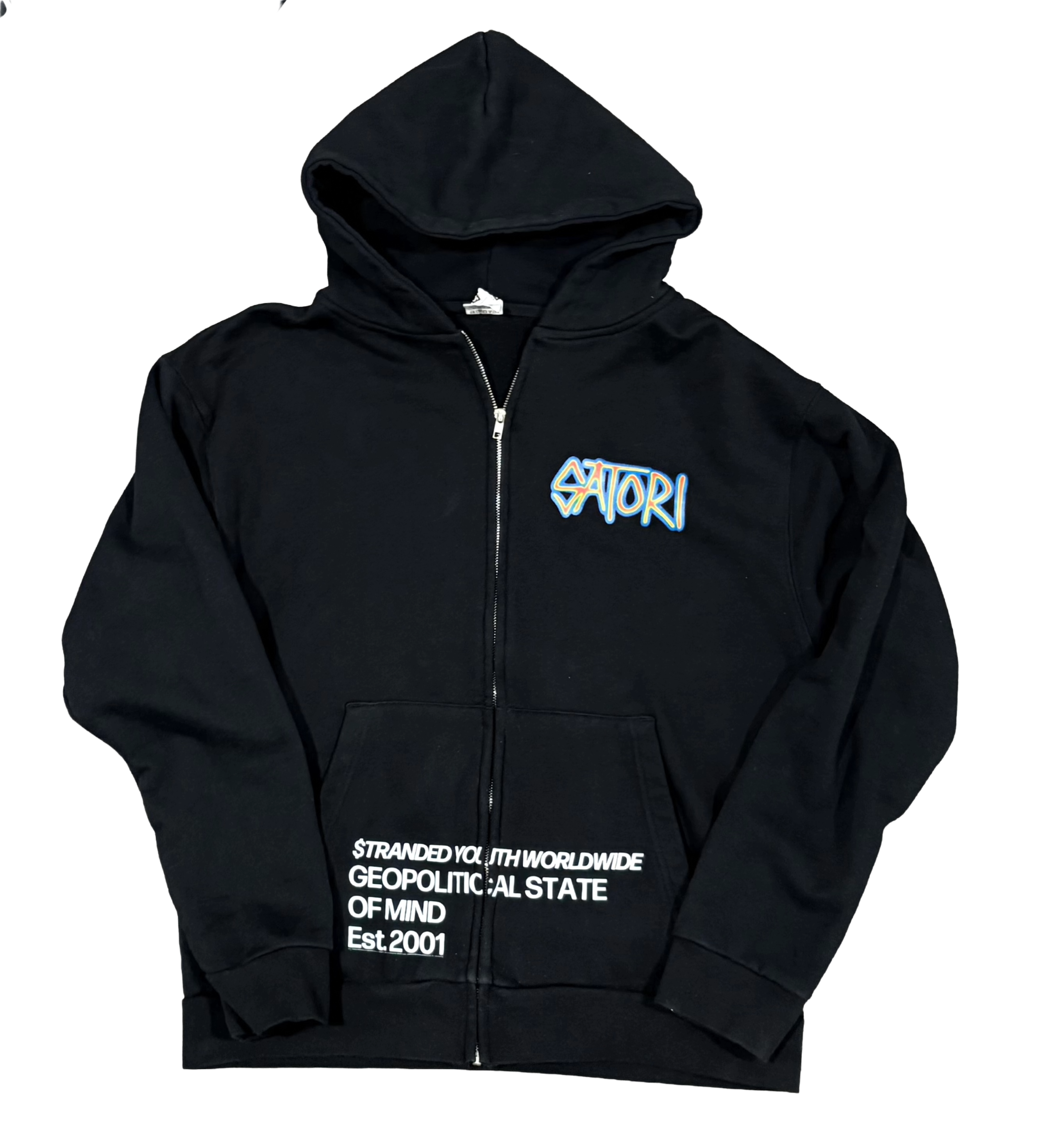 Satori “State of Mind” Zip-Up Hoodie – Black
